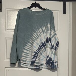 PINK Victoria's Secret Tie-Dye Sweater - Blue and White